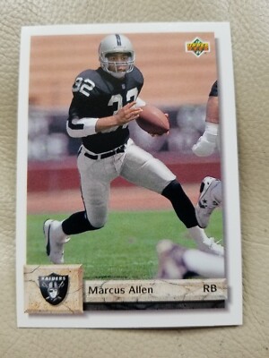 Marcus Allen Oakland Raiders Running Back 1992 Upper Deck Card #211