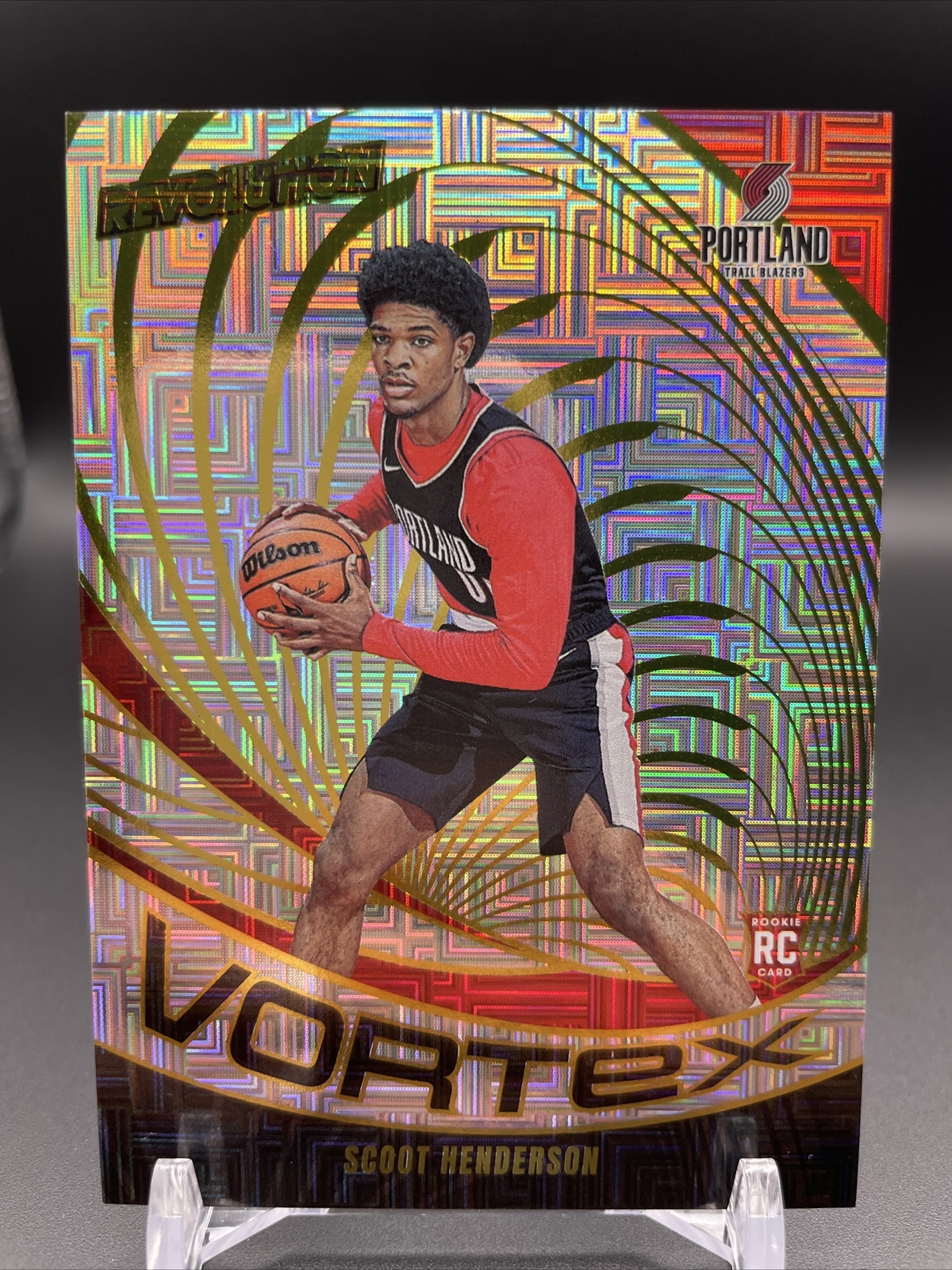SCOOT HENDERSON - 2023-24 Panini Revolution Vortex Levels RC Insert #9 Portland