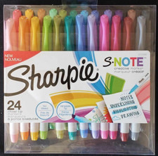 SHARPIE S-Note Creative Markers, Highlighters, 1 Count Pack of 24 , Assorted
