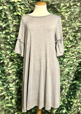 Cupio Blush Shift Dress Heather Gray Junior L