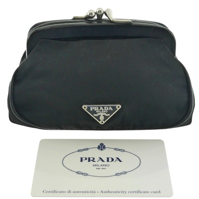 prada nylon coin purse