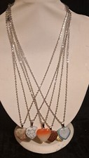 Bundle Job Lot 5 Natural/Gem Stone Pendant Necklaces 