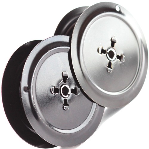 Smith Corona Typewriter Twin Metal Spools For Manual Portable + New Black Ribbon