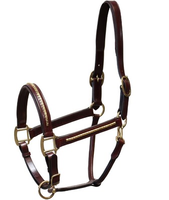 Ceinture médiévale en cuir avec boucle en laiton, marron (135 cm