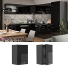 Hängeschrank Küchenschrank R-Line Solid Anthrazit Schwarz 40 cm modern Vicco