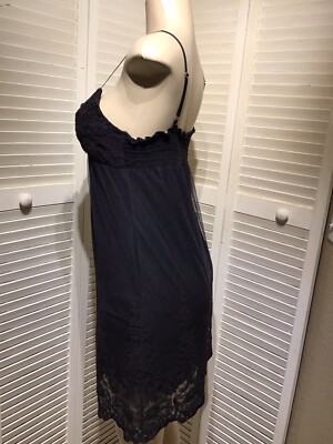 Robe Sans Manches En Velours Noir - Taille M, Occasion Très Bon état, Courte