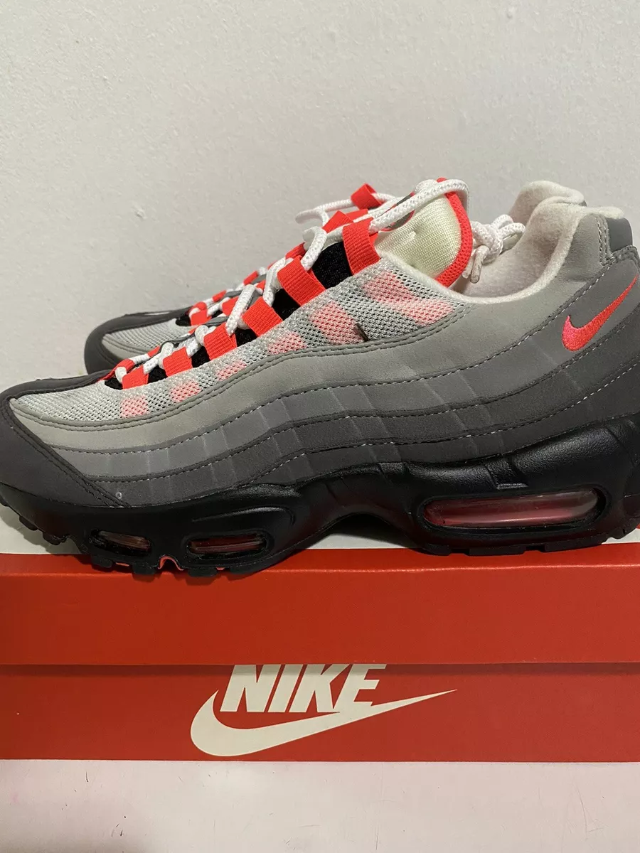 NIKE AIR MAX 95 OG BRAND NEW SIZE 7.5 WHITE SOLAR RED GRANITE DUST AT2865  100