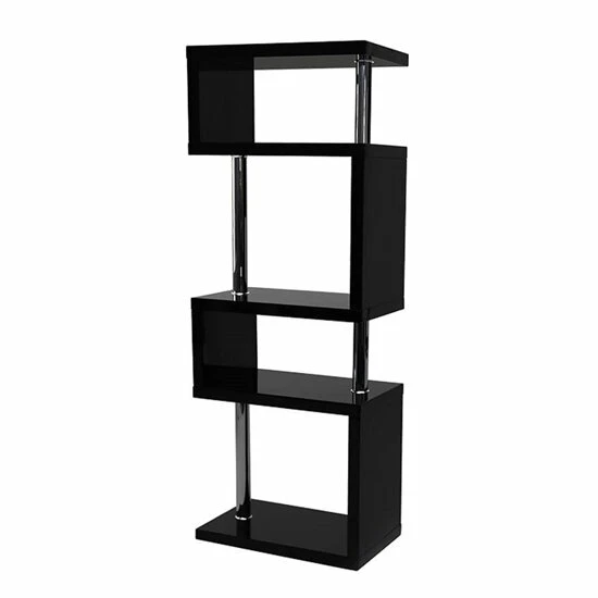 Black gloss shelving unit deals