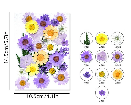 Dried Pressed Flowers Natural Epoxy Resin Candle Nail Art Scrapbooking Craft AU - Picture 55 of 210