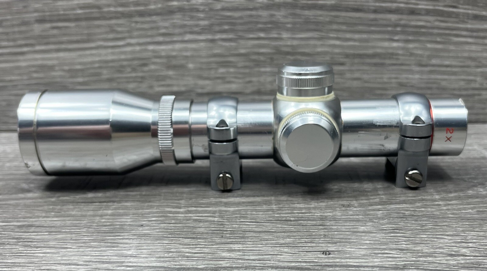 Simmons Nickel Plated Model 1081 2x20 pistol scope Made in Japan eBay