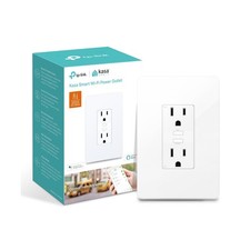 Kasa Smart Plug KP200, In-Wall Smart Home Wi-Fi Outlet Works with Alexa, Goog...