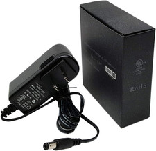12V DC Wall Power Adapter UL Listed Power Supply 5-Feet, 12V 1A 1000Ma 
