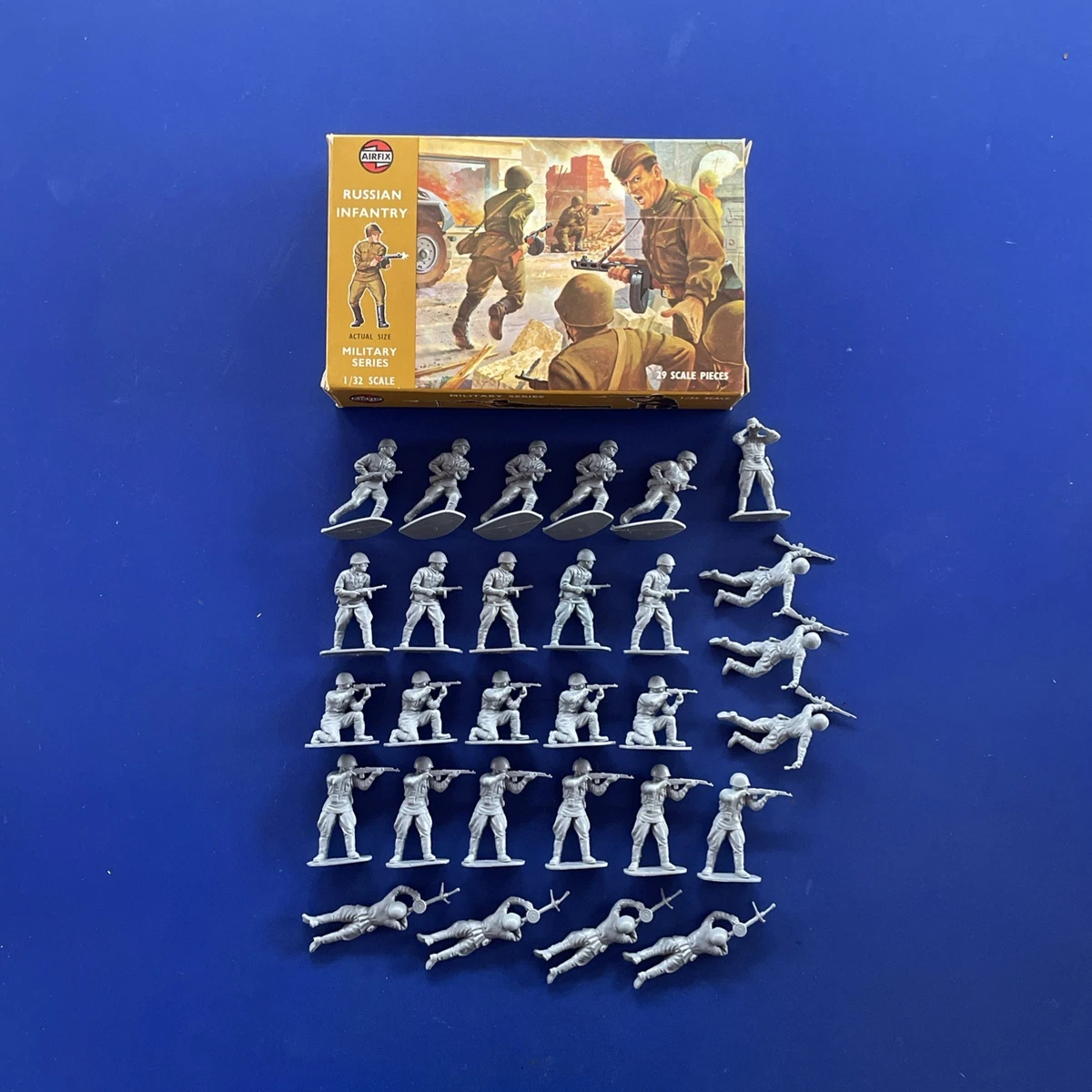 AIRFIX 1/32 UNE Boîte BRITISH INFANTRY WWII Infanterie Bon État EUR 6