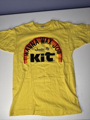 SC Johnson Jwax Shoe Polish Promo Vintage T Shirt Champion Sz M Single Stitch 