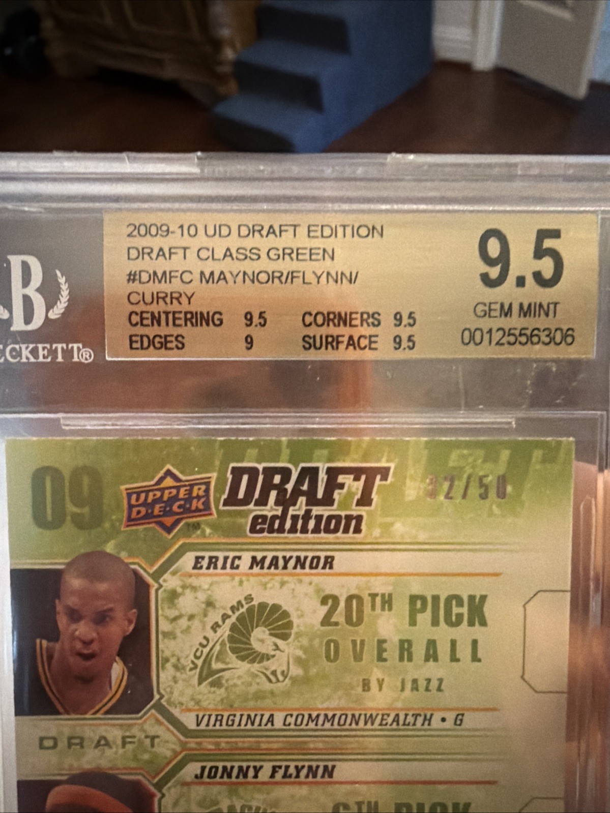 Stephen Curry 2009 Very Rare Green Draft Edition Class RC /50 BGS 9.5/10🔥📈GOAT view 2