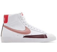 Image of Nike Blazer Mid '77 Next Nature Womens Sneakers White Red DQ4124-105 Size 6