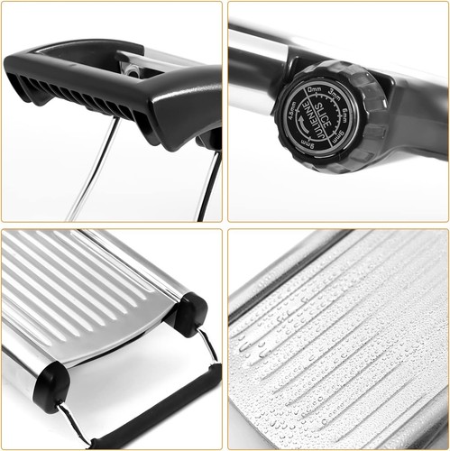 Adjustable Mandoline Food Slicer Vegetable Slicer Fruit Cutter Stainless Steel K - Picture 4 of 7