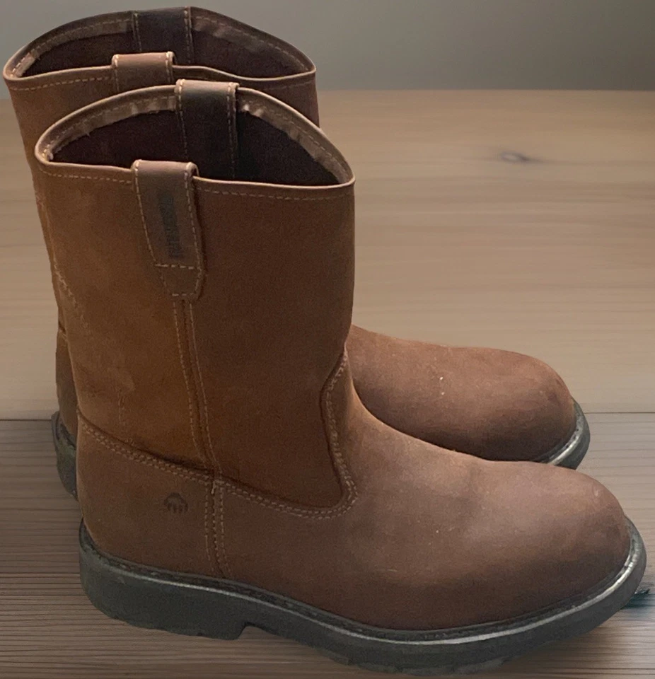 Botas de trabajo Wolverine Wellington para hombre punta de acero antideslizantes antideslizantes 10,5 Foto 2 de 4