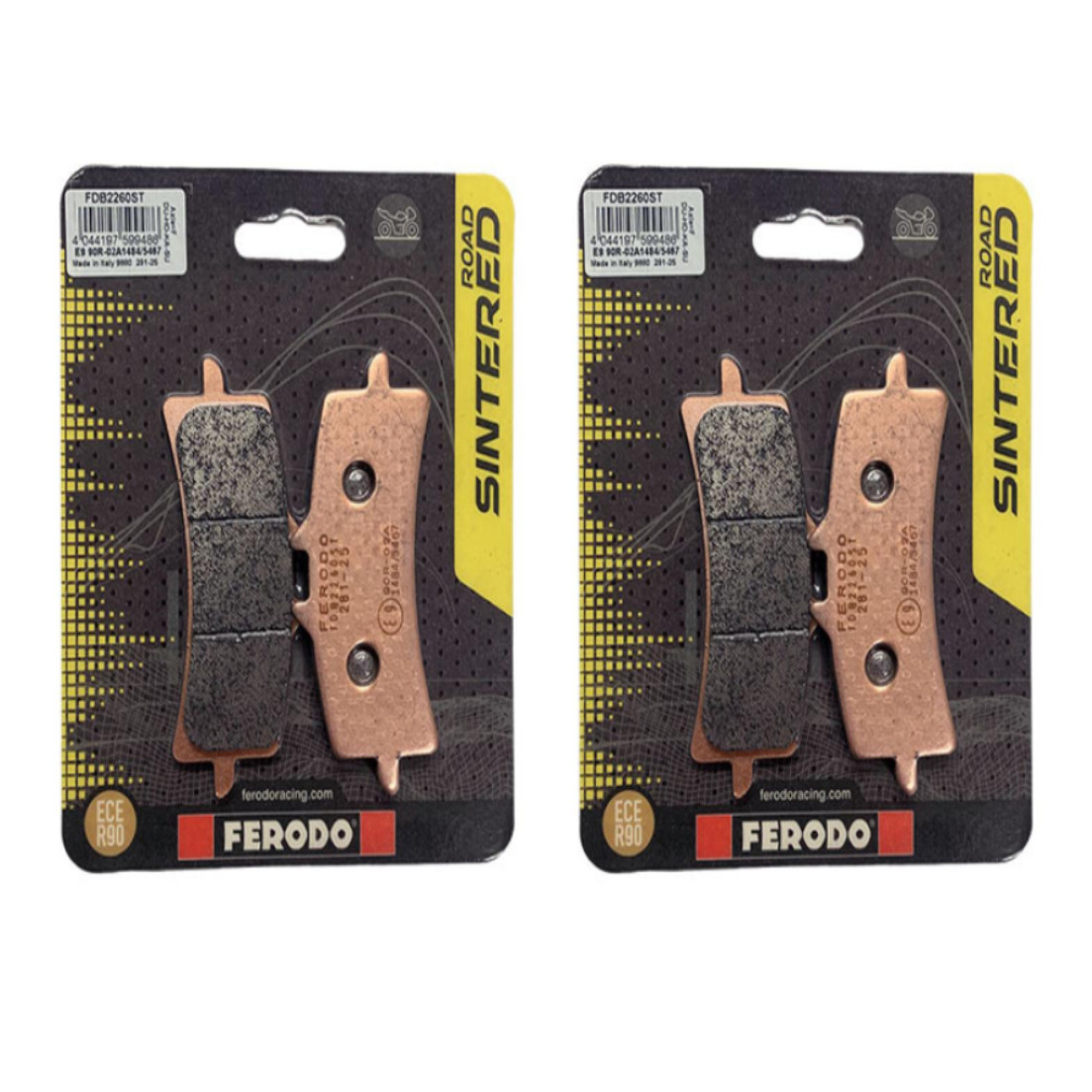 Ferodo Front Sintered Brake Pads FDB2260ST Fits Kawasaki Ninja ZX-10R ABS 2024