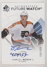 2017 SP Authentic Future Watch Inscriptions /999 Samuel Morin (4/4/17) Auto m0p