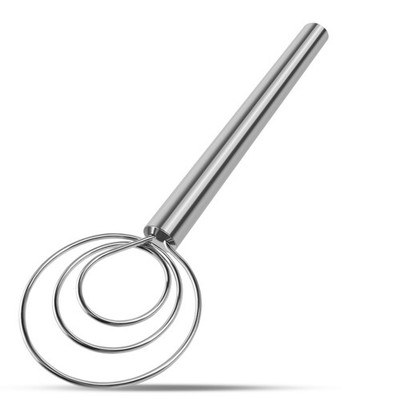 Danish Dough Whisk Stainless Steel Hook Dutch Bread Mixer Hand Tool for Sourd...