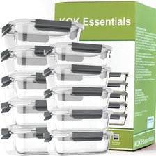 Glass Food Storage Containers 10 Packs - Eco ...
