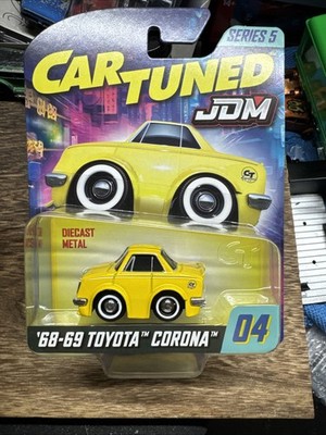 CarTuned 68-69 Toyota Corona Yellow #04 Black JDM Series 5 1/64
