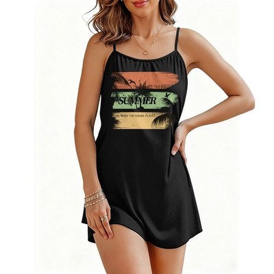 Tropic Affair Nightgowns for Women Spaghetti Strap Sleepwear Sleeveless Sleep