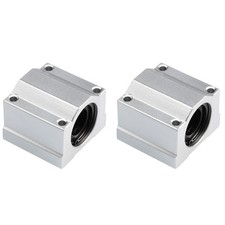 2 Pcs 20mm Bore Dia SCS20UU Linear Ball Bearing Slide Block Units 54x50x41mm