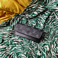 Louis Vuitton Glasses Case GI0296 Monogram Black / Grey Etui Lunette Woody