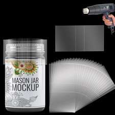 Shrink Wrap Bands for Bottles Jars Seals Shrinkable Plastic Sealer Heat Shrink B