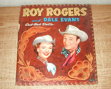 VTG 1954 WHITMAN ROY ROGERS AND DALE EVANS CUT-OUT DOLLS FOLDER AND CUT-OUTS