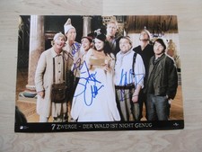 7 dwarfs Otto Waalkes autographs signed A4 cinema poster lobby card