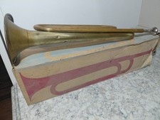 Vintage Rexcraft Official Boy Scouts of America Brass Bugle Horn