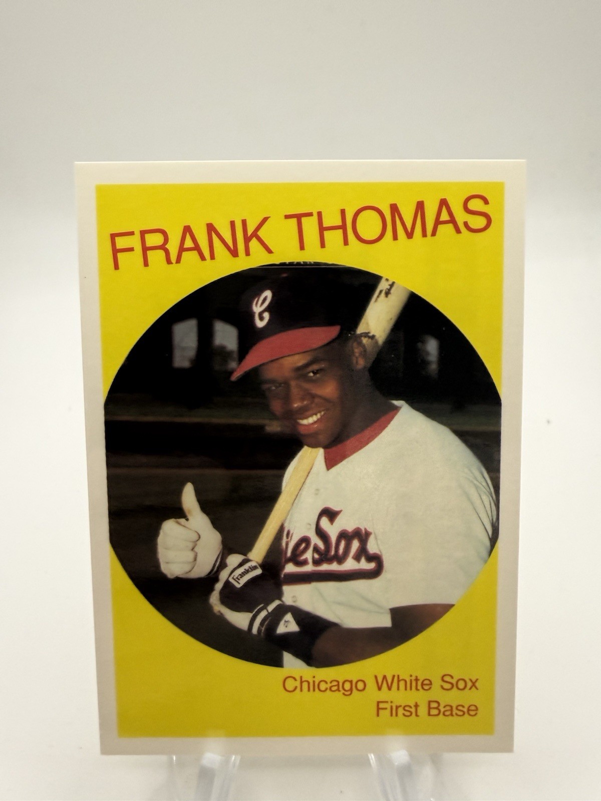Frank Thomas 1B 1990 Yellow Background Rookie! Chicago White Sox, #BC07
