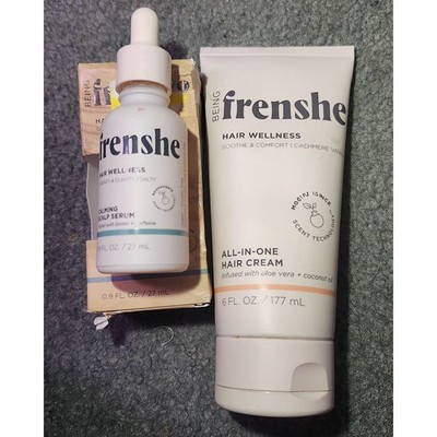 Frenshe Hair Wellness All-In-One Hair Cream Cashmere Vanilla 6 oz & Scalp Serum