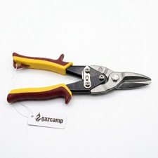 Gazcamp Blechschere 254 mm gerade schneidend &ndash; Metallschere mit ergonomischen Ko
