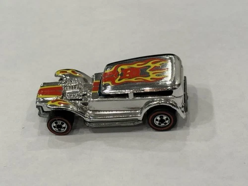 Hot Wheels Redlines Prowler Redline Diecast Car Silver Red 1:64 1969