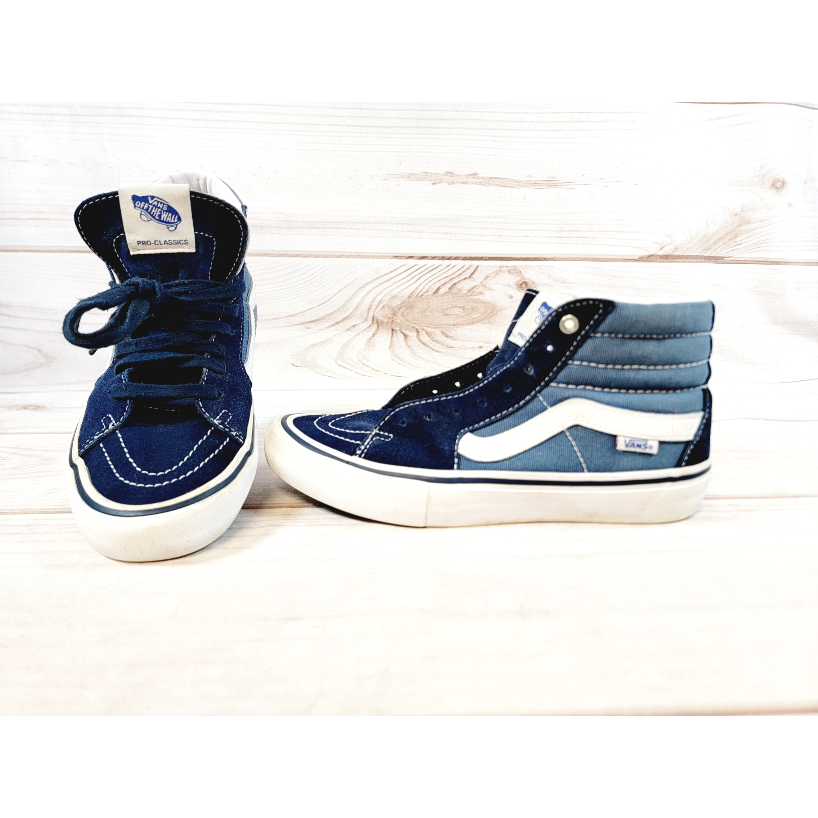 SAOLA Vans Unisex SK8 Hi Blu Scarpe Casual Sneakers Uomo Taglia 6 5