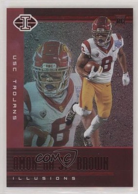 2021 Chronicles Draft Picks Illusions Red 16/149 Amon-Ra St Brown Rookie RC 0z5z