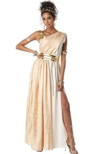 Brand New Golden Goddess Greek Roman Adult Costume