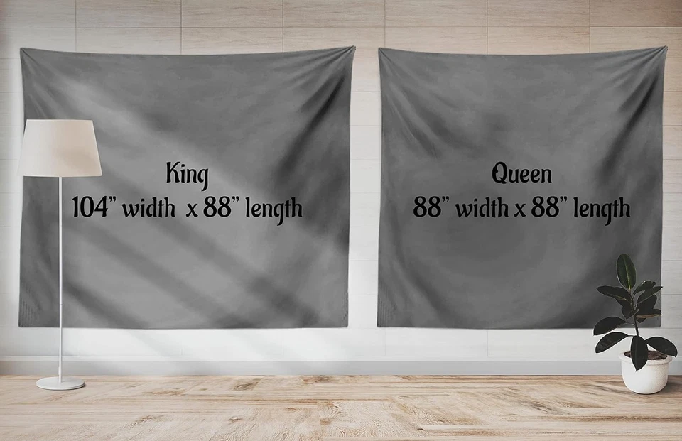 Tapiz hippie Ambesonne tamaño king, diseño abstracto Trippy Aura 104" X 88 Foto 3 de 3