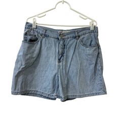 Faded Glory VTG Womens Size 12 High Rise Light Wash Denim Jean Shorts Y2K Mom