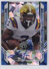 2021 Leaf Metal Draft Portrait Blue Crystals /25 JaCoby Stevens Auto 1n4j