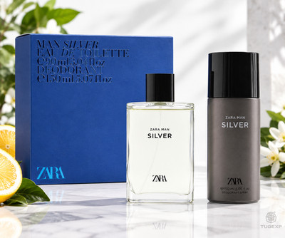 ZARA Man Silver Eau de Toilette 90ml + Deo Spray 150ml Herren Geschenkset