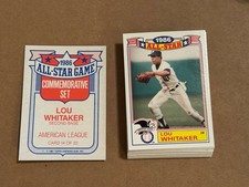 1986 Topps All Star Glossy Lou Whitaker #14 Lot Of 28 NM-MT