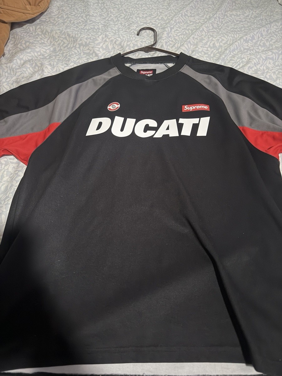 Supreme Ducati Soccer Jersey Black Size L | eBay