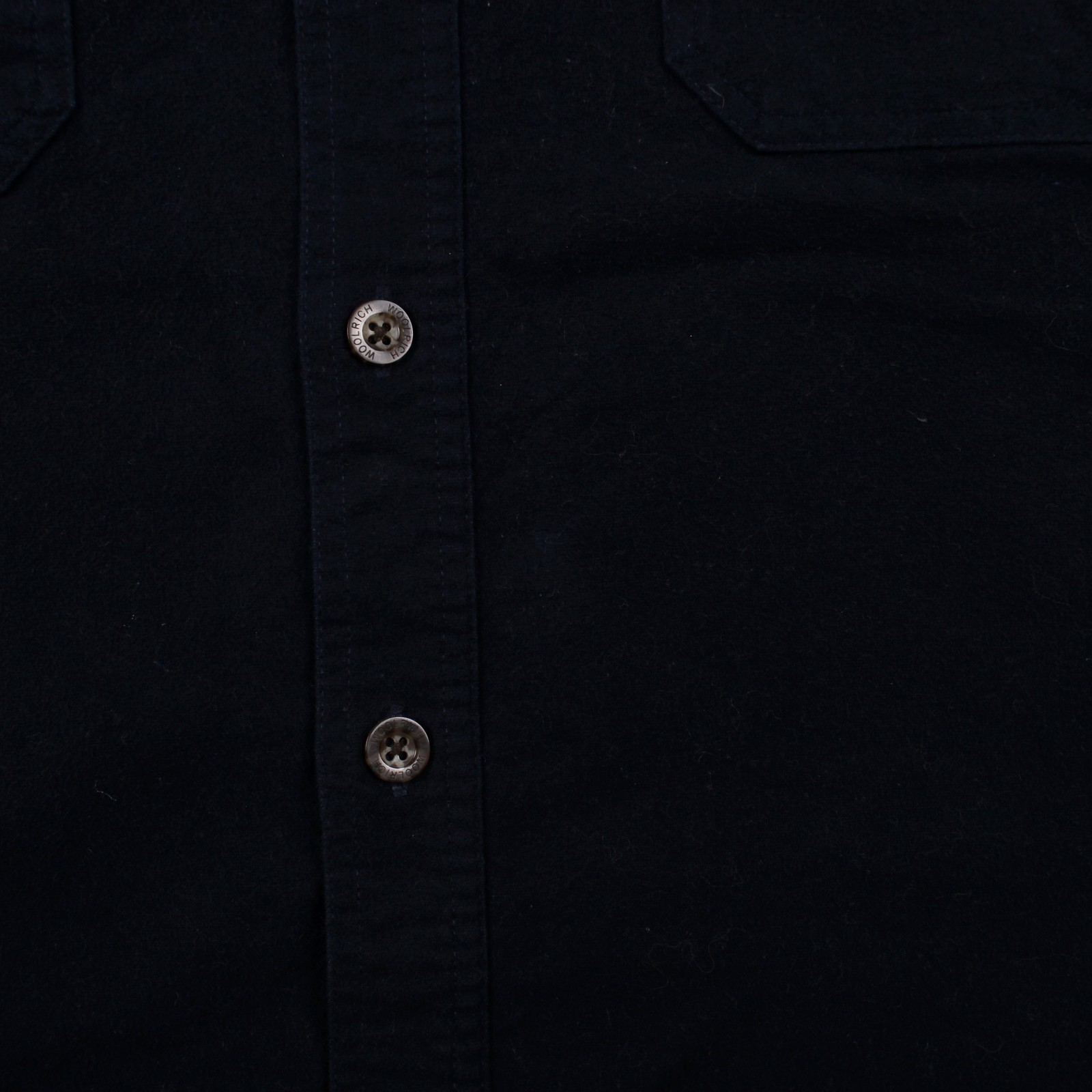 Vintage Woolrich Casual Shirt Button L 90s Mens Long Sleeve Blue Solid