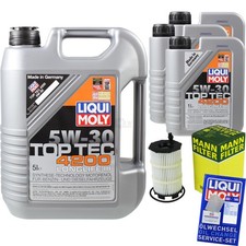 INSPEKTIONSKIT FILTER LIQUI MOLY ÖL 8L 5W-30 für Audi R8 422 423 5.2 FSI