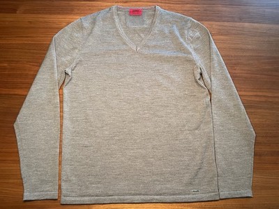 Hugo Boss Pullover Herren Red Label XL slim reine Schurwolle NEU